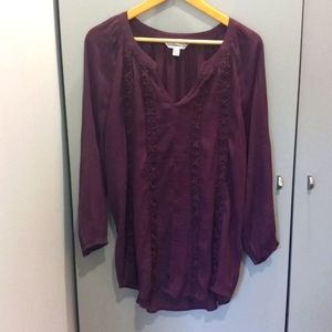 Counterparts Top size 2x Burgundy